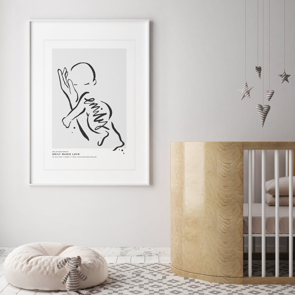 
                  
                    Load image into Gallery viewer, Custom baby name print
                  
                